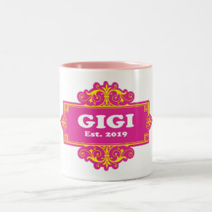 For That Special “GiGi 2019” Two-Tone Coffee Mug