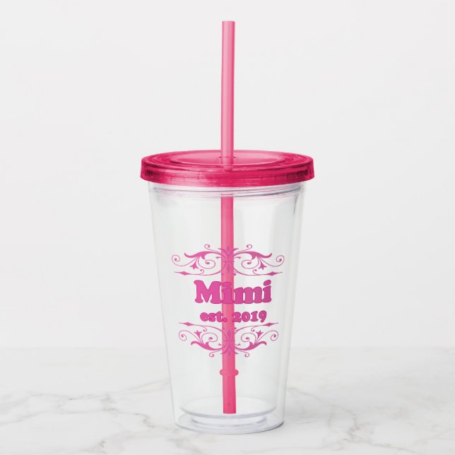 For That Special “Mimi 2019” Acrylic Tumbler (Front)