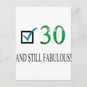 For the 30th Birthday Postcard