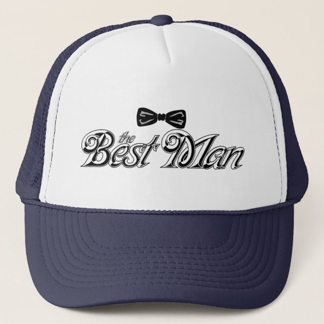 For the Best Man Trucker Hat (Front)