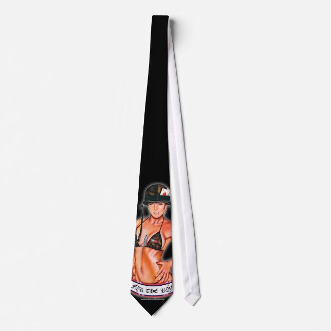 For the Boys Pinup Men's Necktie (Front)