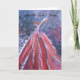 For The Bride & Groom (Red Dress) Card