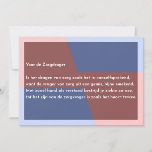 For the Care Carrier Thank You Card