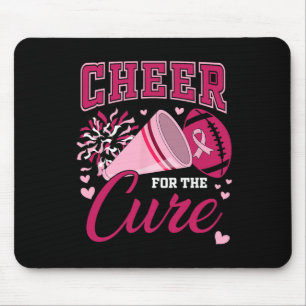 For The Cure Breast Cancer Awareness Cheerleader F Mouse Pad
