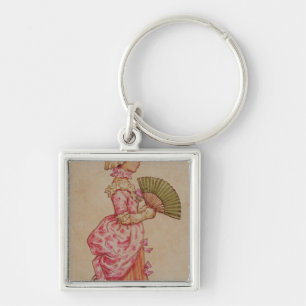 For the Dance, one of a set of 12 illustrations Key Ring
