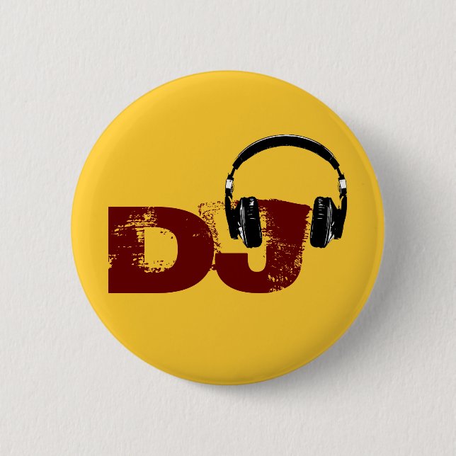 for the DJ 6 Cm Round Badge (Front)