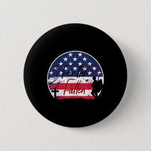 For The Fallen Heroes Memorial Day Veterans 6 Cm Round Badge