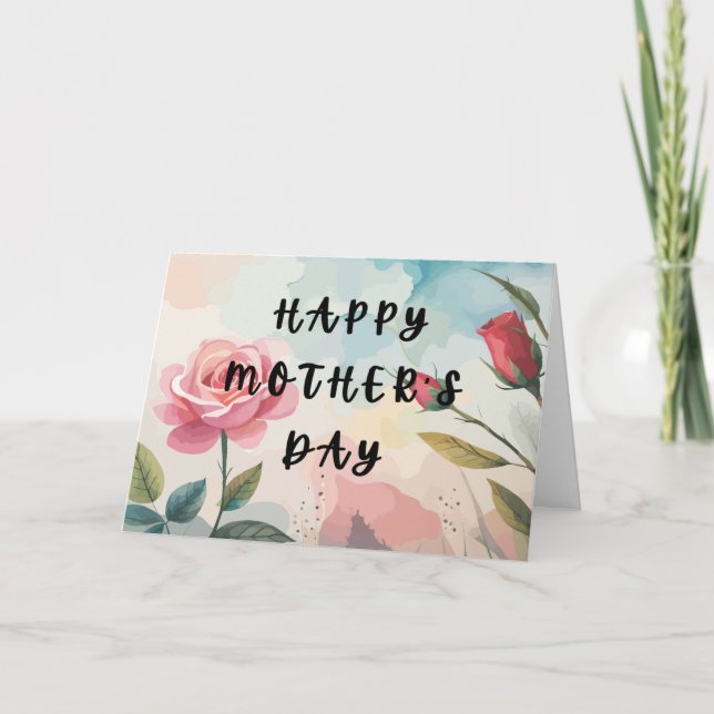 For the Funny, Real Mum Greeting Card (Front)