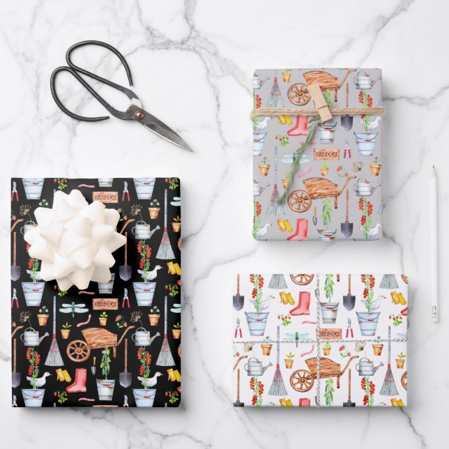For The Gardener Wrapping Paper Sheet (Front)