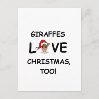 For the GIRAFFE collector for Christmas! Holiday Postcard