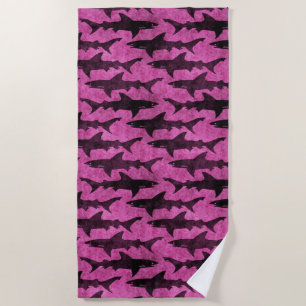 For the Girl Who Loves Sharks Beach Towel