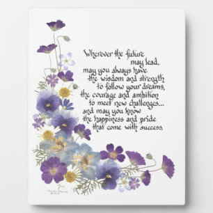 For the graduate plaque