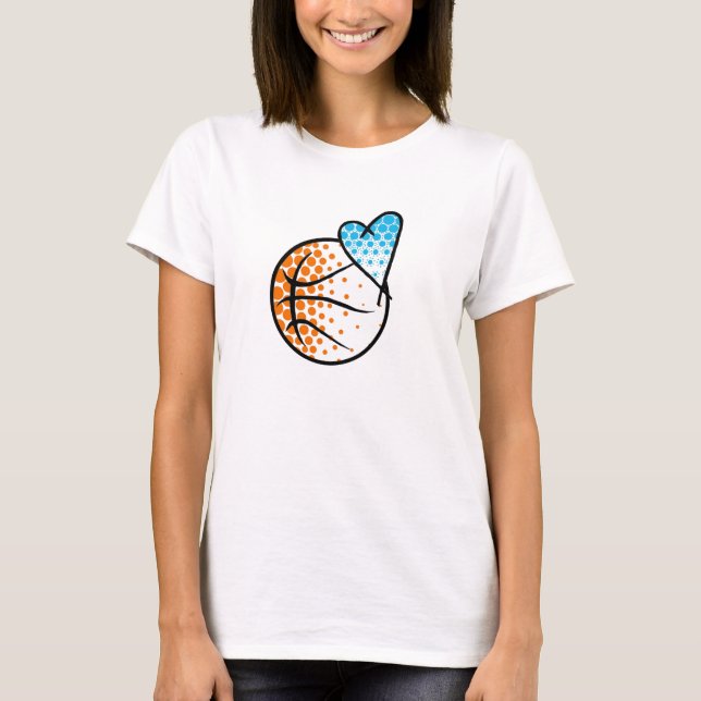 for the heart of.. BASKETBALL T-Shirt (Front)