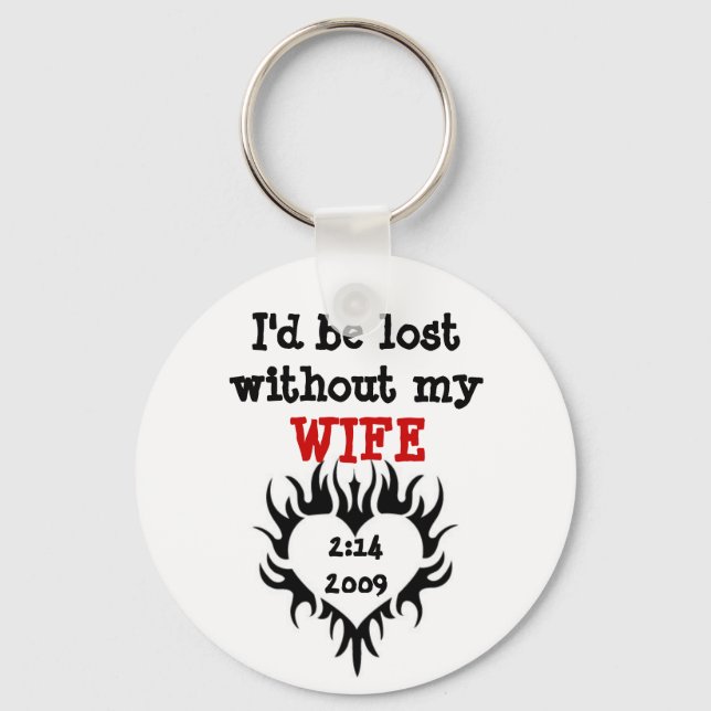 For the Hubby Key Ring (Front)