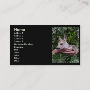 For the Love of Animals Business Card
