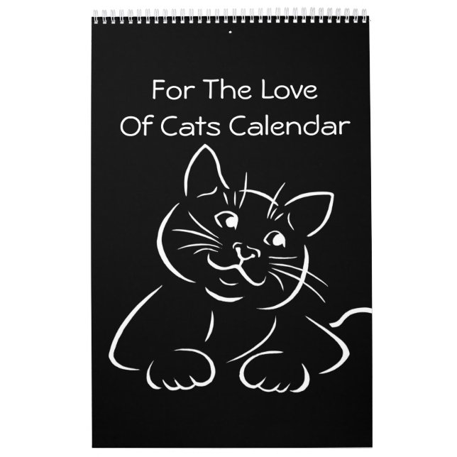 For The Love Of Cats Calendar (Cover)