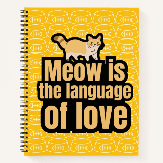 For the Love of Cats Notebook (Front)