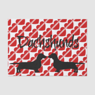 For The Love of Dachshund Dogs Tissue Paper