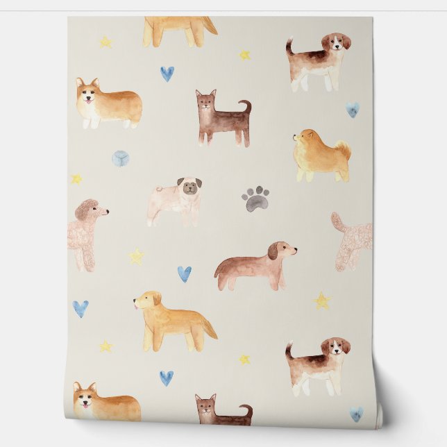 For the love of Dogs Wallpaper (Unrolling)