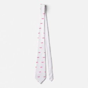 For the love of flying simple pink aeroplane tie