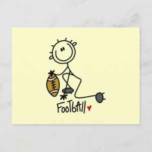 For the Love of Football Postcard