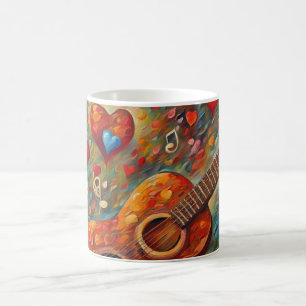 For The Love Of Guitars And Music Coffee Mug