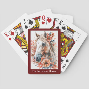 For the love of horses playing cards 