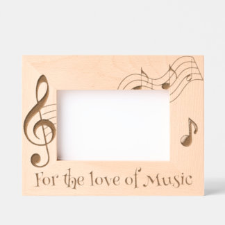 For the love of music engraved frames