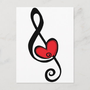 For The Love Of Music Postcard