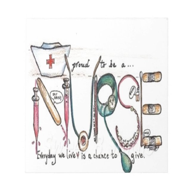 FOR THE LOVE OF NURSING NOTEPAD (Front)