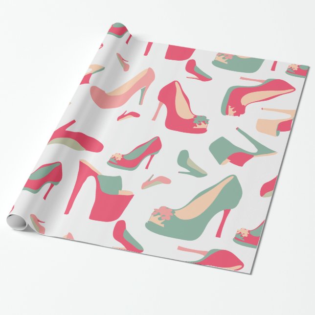 For the love of Shoes Wrapping Paper (Unrolled)