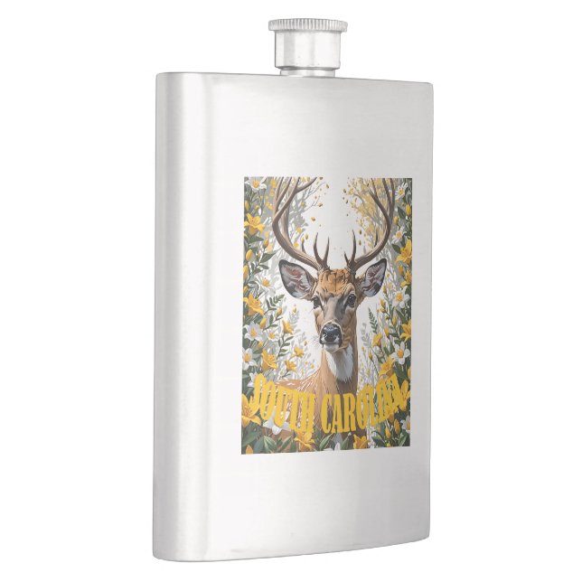 For The Love Of South Carolina Hip Flask (Right)