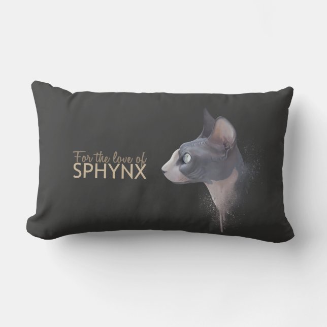 For the love of SPHYNX pillow (Front)