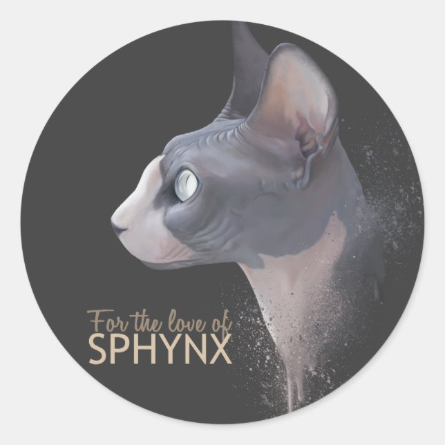 For the love of SPHYNX sticker (Front)