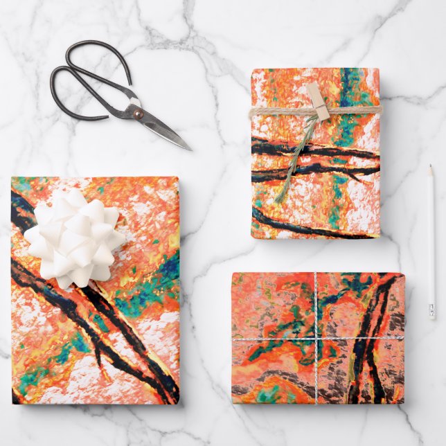 For the love of Summertime Wrapping Paper Sheet (Front)