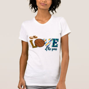 For The Love Of The Game Basketball Mum Leopard T-Shirt