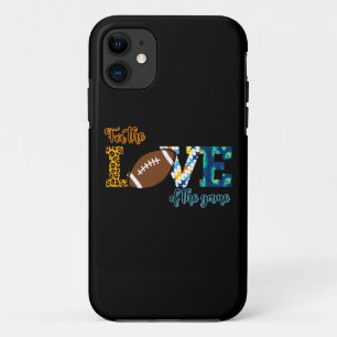 For The Love Of The Game Football Mum Leopard iPhone 11 Case