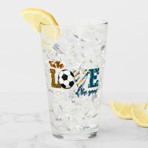For The Love Of The Game Soccer Mum Leopard Glass