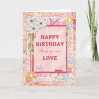For the one I love, craft birthday card