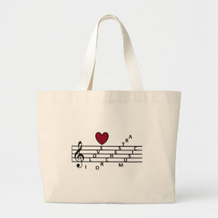 For the orchistra music lover large tote bag