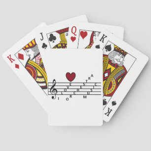 For the orchistra music lover playing cards