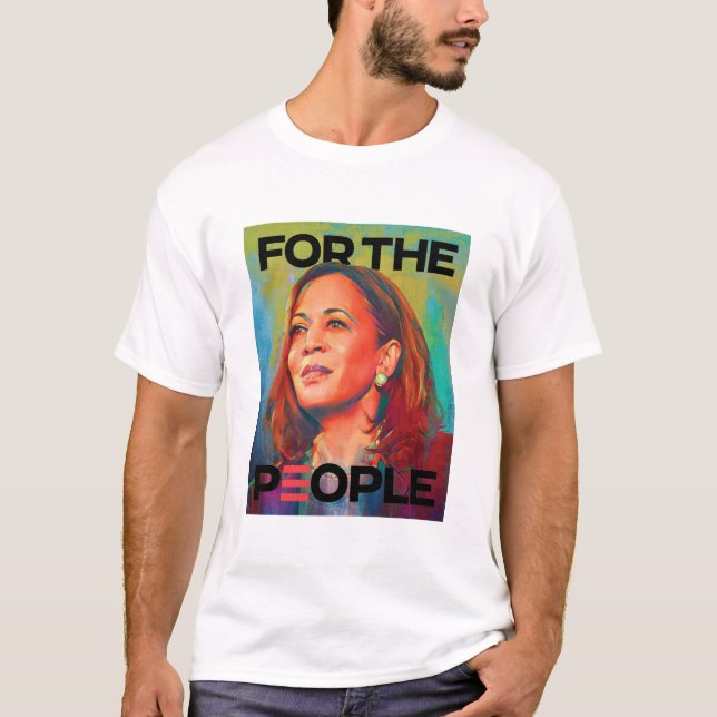 For The People Retro Kamala Childless Cat Lady T-Shirt (Front)