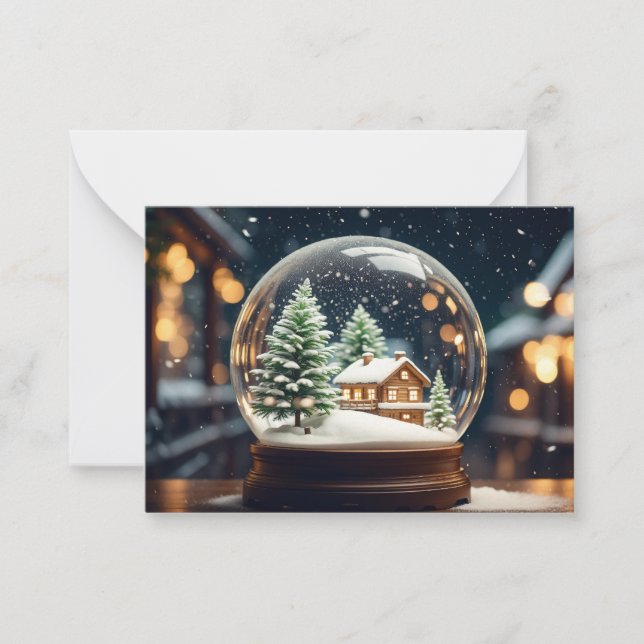 For the Person Who Has Everything: Snowglobe Card (Front)