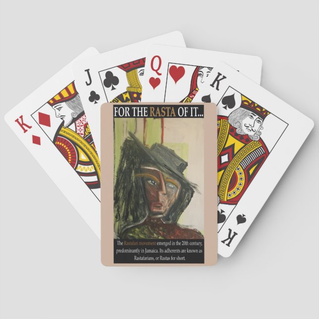 FOR THE RASTA OF IT PLAYING CARDS (Back)