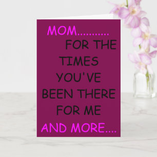 For the Times Card for Mother's Day