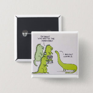 For the Vegans & Vegetarians! 15 Cm Square Badge