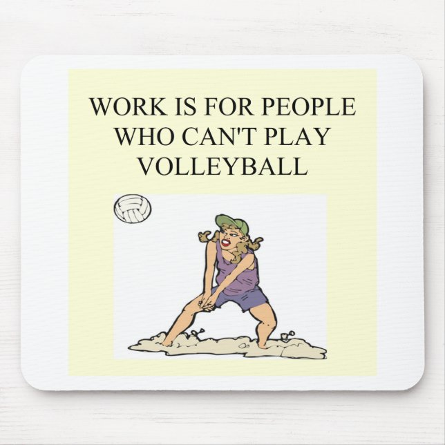 for the volleyball player mouse pad (Front)