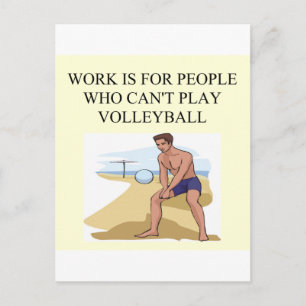 for the volleyball player postcard