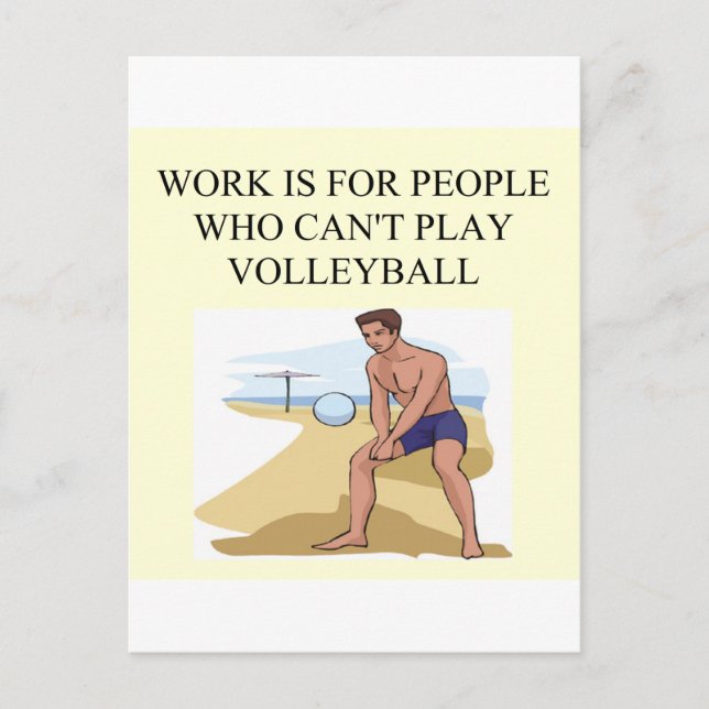 for the volleyball player postcard (Front)