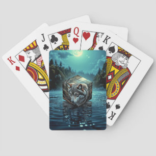 For the Wolf Lover Playing Cards